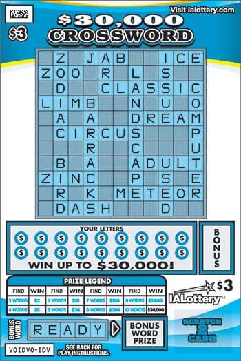 $30,000 Crossword