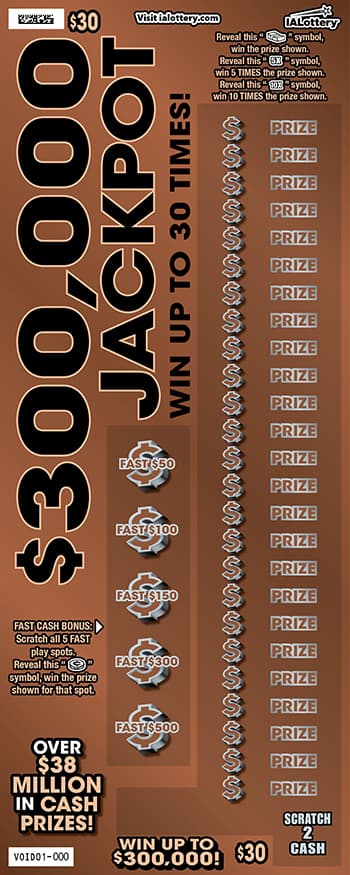 $300,000 JACKPOT