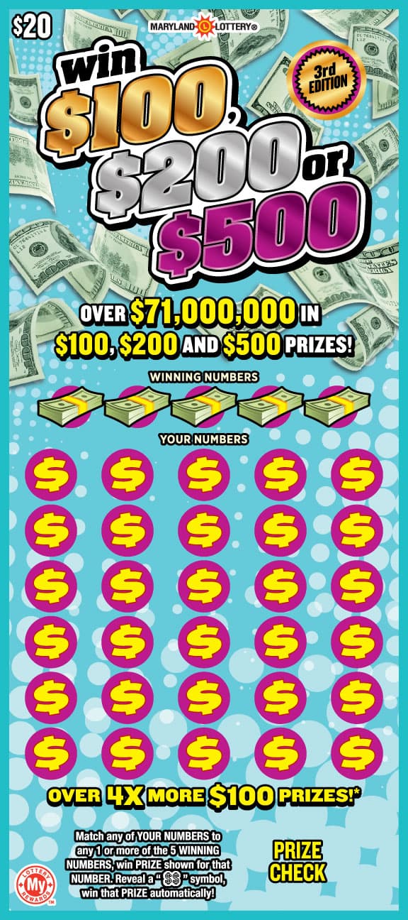 Win $100, $200 or $500