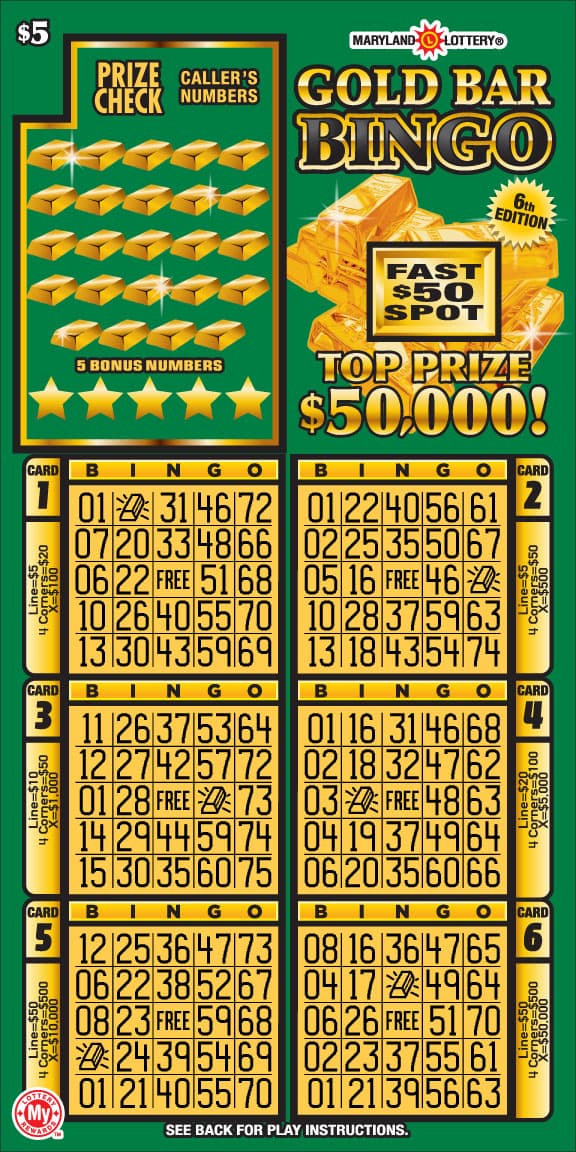 Gold Bar Bingo