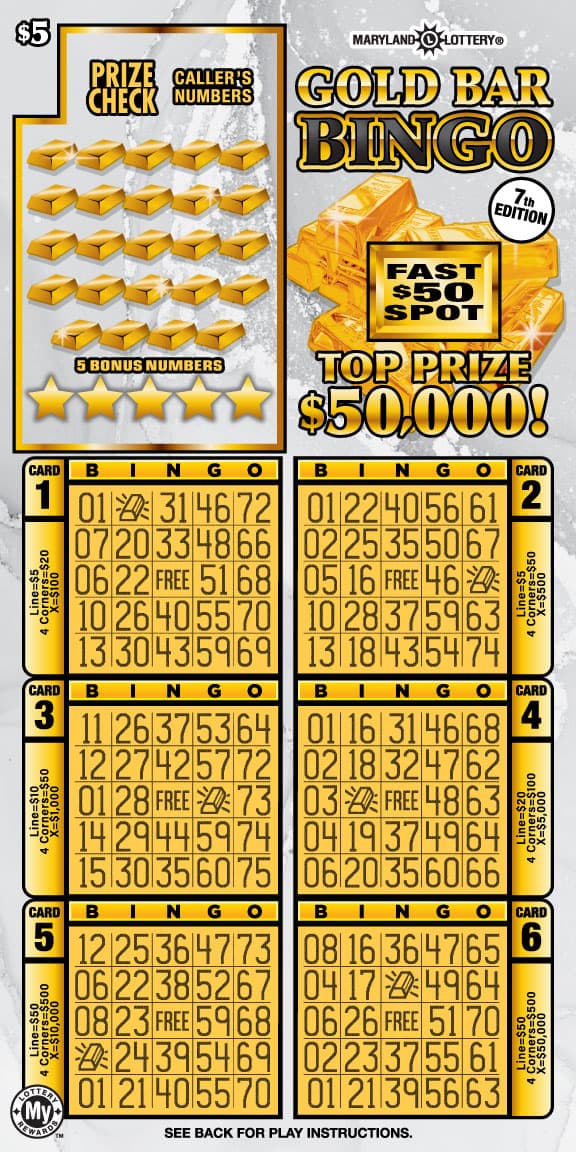 Gold Bar Bingo