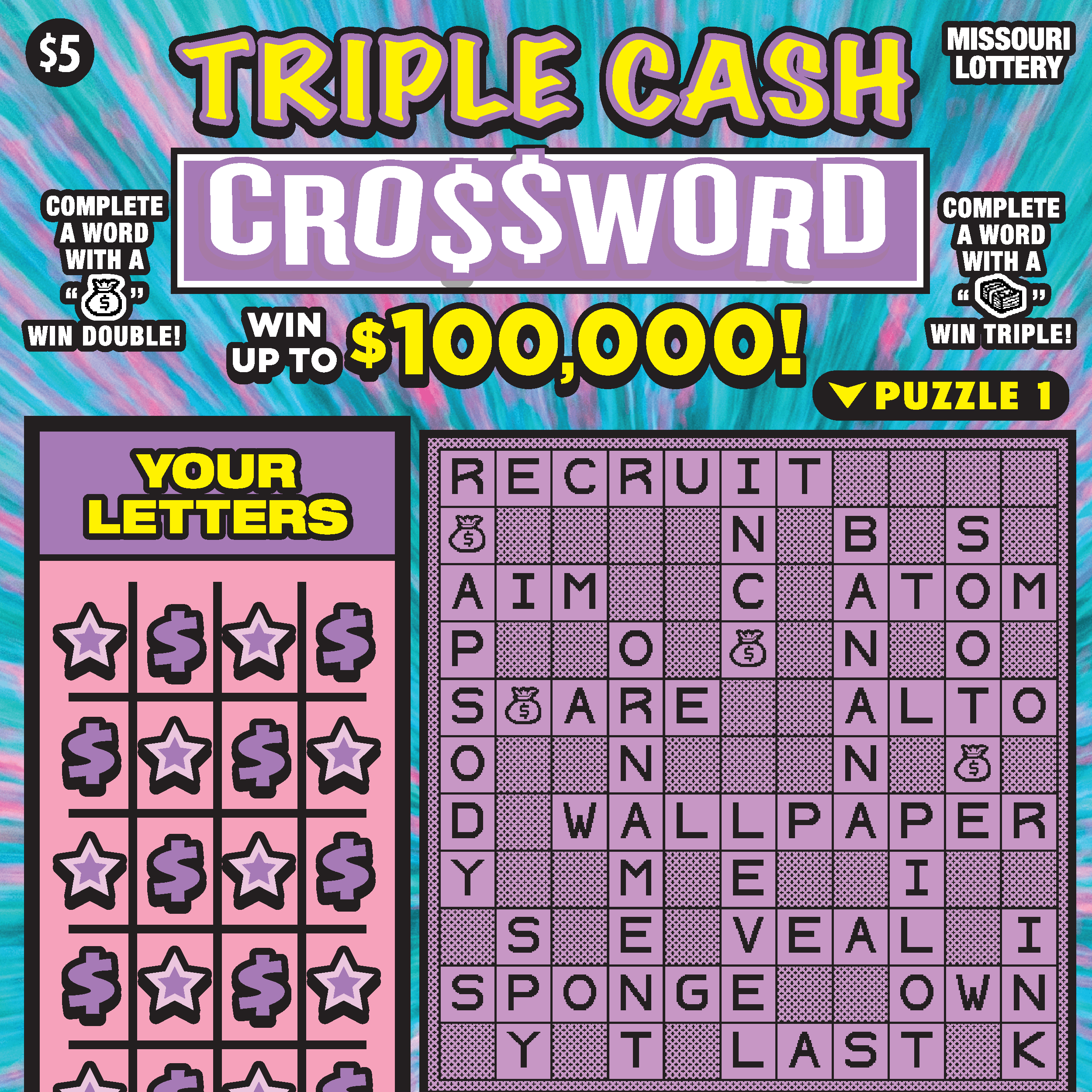 TRIPLE CASH CROSSWORD