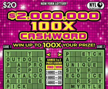 $2,000,000 100X CASHWORD
